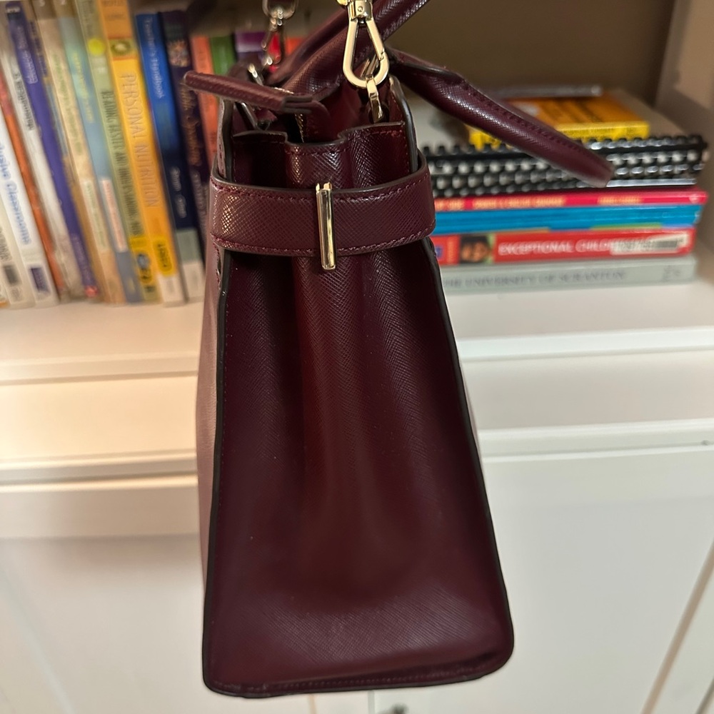 kate spade New York Women’s Leather Briefcase Bag - Burgundy - Picture 13 of 14